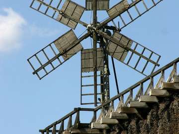 Windmill on the graduation tower (Poland) puzzle online from photo