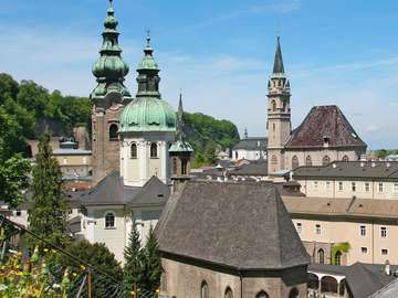 Panorama of Salzburg Centre (Austria) puzzle online from photo