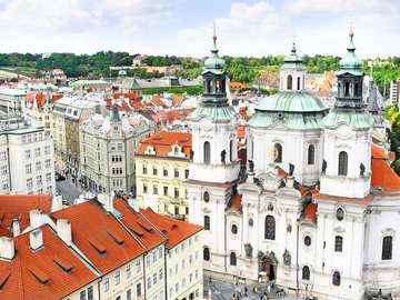 Church of St. Nicholas in the Old Town in Prague (Czech Republic) puzzle online from photo