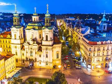 Church of Saint Nicholas in Prague (Czech Republic) puzzle online from photo