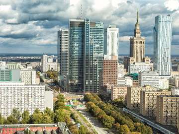 The center of Warsaw (Poland) online puzzle