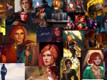 The witcher Triss Merigold puzzle online from photo