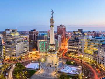 Cercul monumentului din Indianapolis puzzle online din fotografie