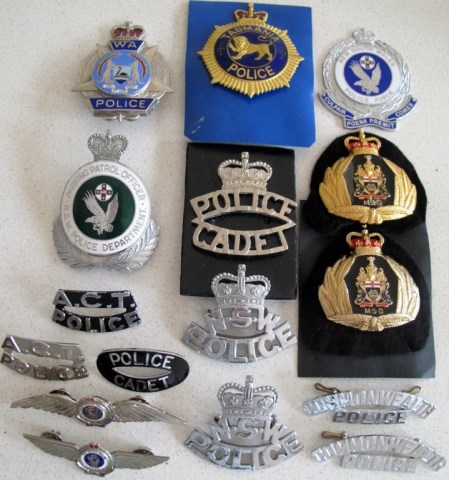 Sixteen Australian Police cap badges - Lugosi Auctioneers & Valuers ...