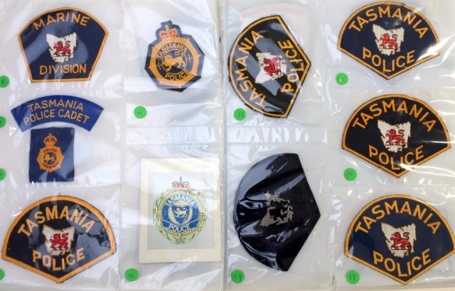 Tasmania Police thirty two patches 9cm - Lugosi Auctioneers & Valuers ...