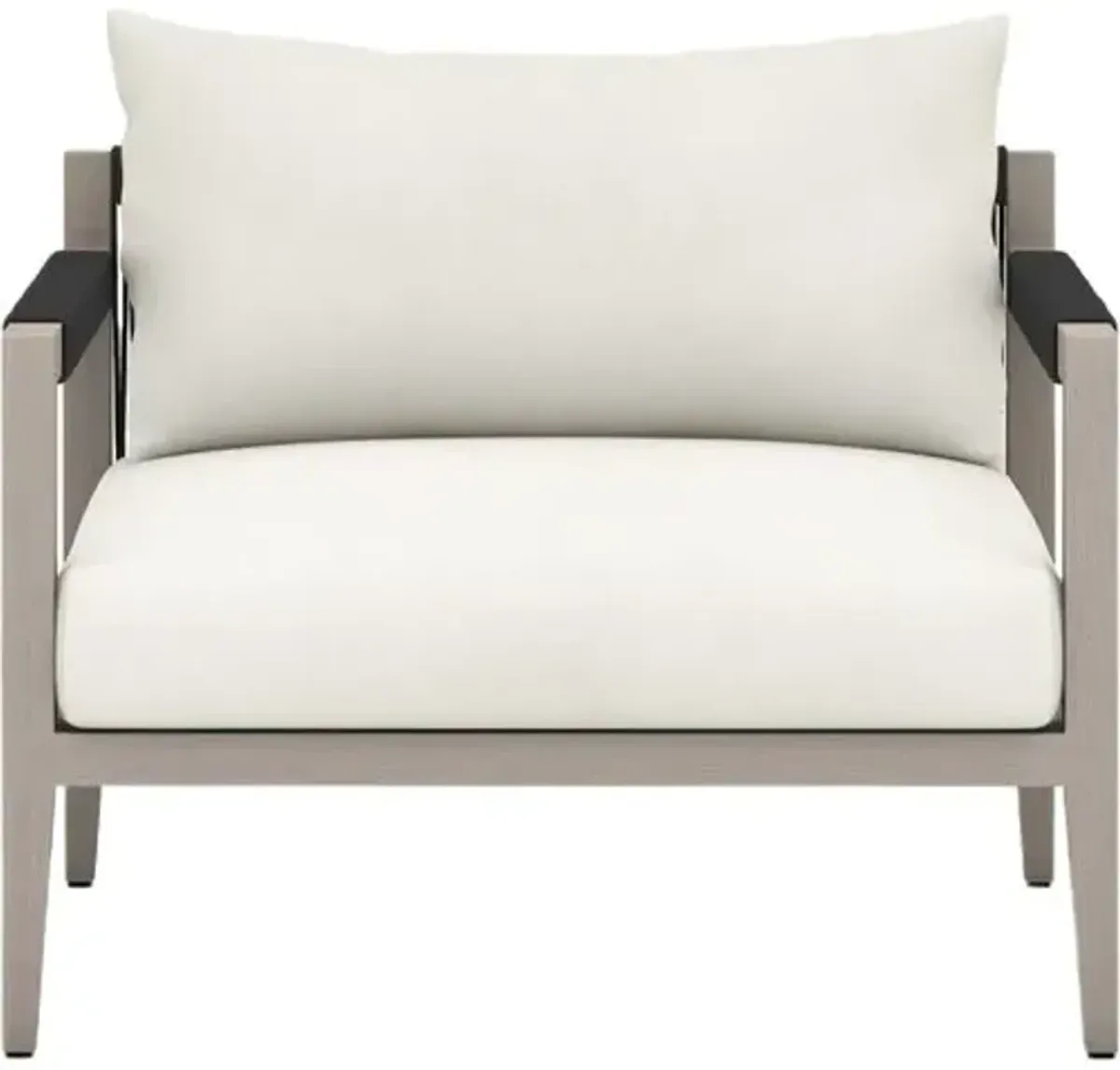 Jasper Outdoor Teak Lounge Chair - Gray