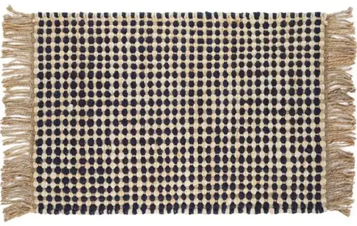 Kuba Jute Rug - DASH & ALBERT - Black - Black