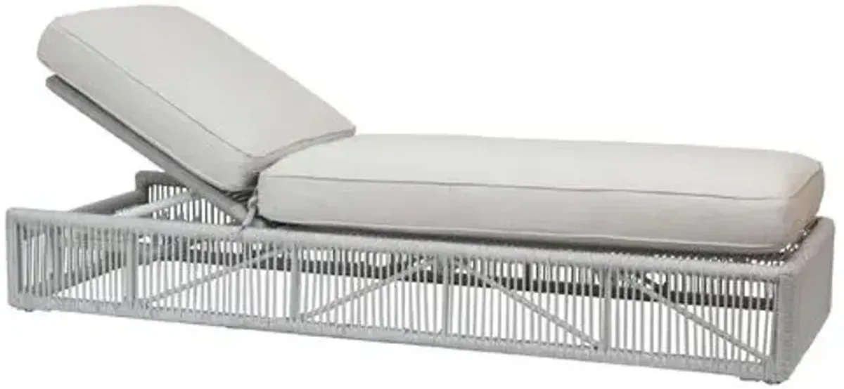 Amira Outdoor Adjustable Chaise - Light Gray - Comfortable, Sturdy, Stylish