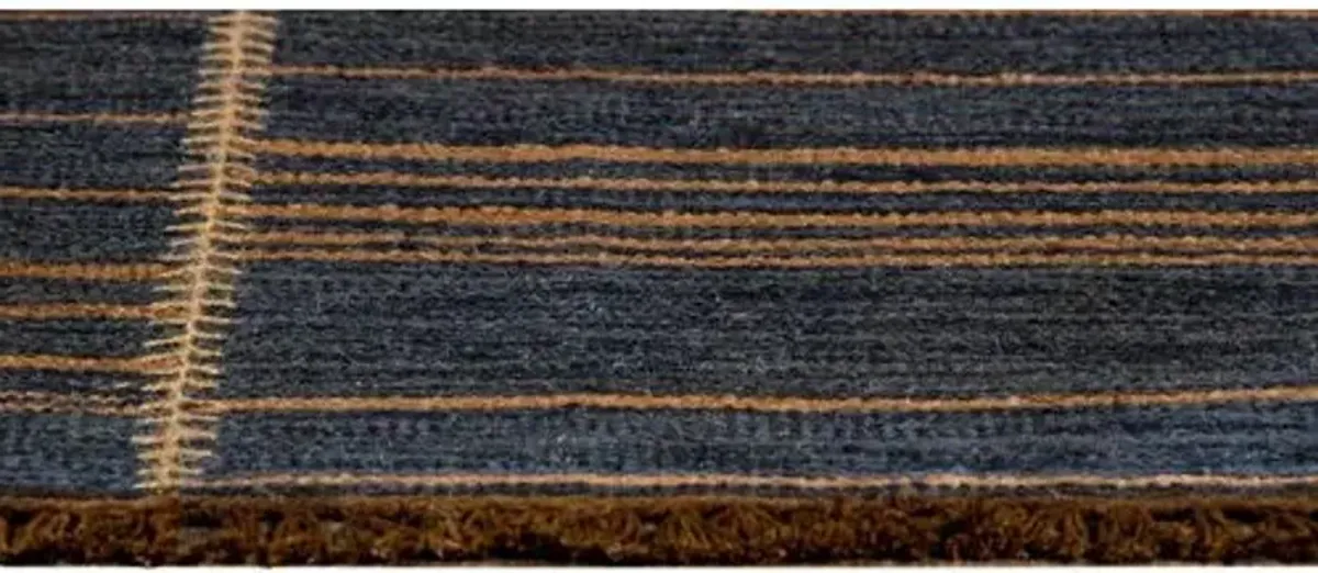 Duar Tofola Handwoven Rug - Indigo - Lemieux Et Cie - Blue - Blue