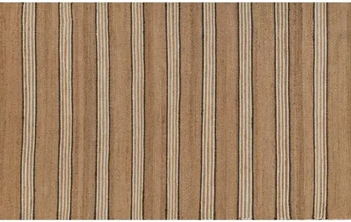 Chestnut Stripe Rug - Brown - Erin Gates - Brown