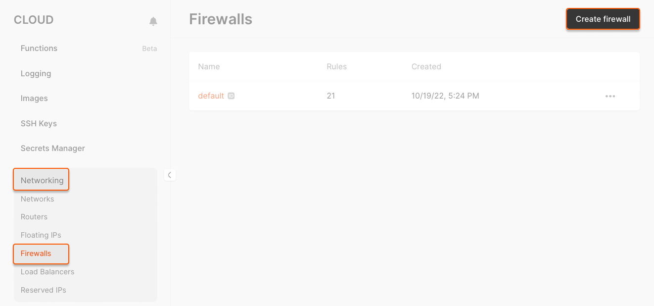 Firewall | API Documentation