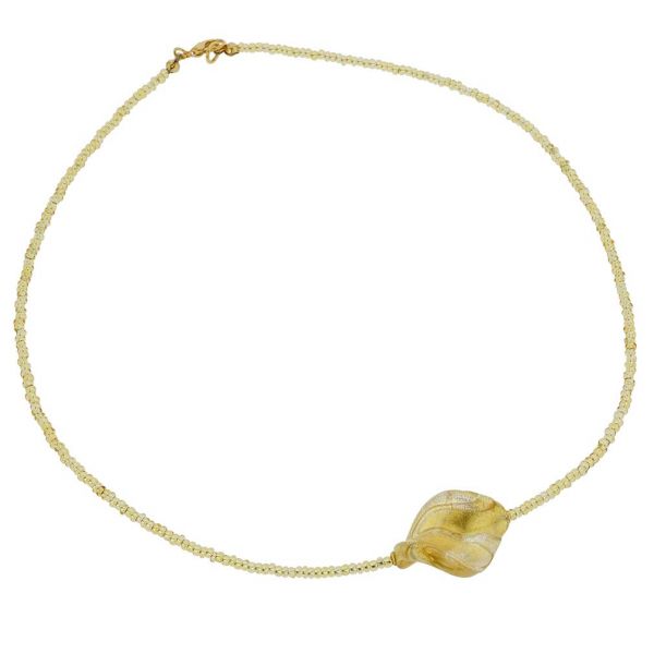 Royal Gold Spiral Necklace