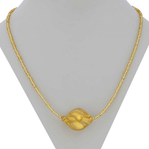 Royal Gold Spiral Necklace