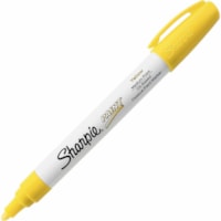 Sharpie Oil-Based Paint Marker - Medium Point - 1 mm (0.04") Fine Marker Point - Yellow Ink - Oil Based - 1 Each