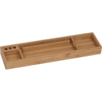 Merangue Desk Tray - 4 Compartment(s)Desktop - Bamboo - 1 Each