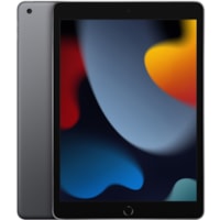 Apple iPad (9th Generation) Tablet - 10.2" - Apple A13 Bionic Hexa-core - 64 GB Storage - iPadOS 15 - Space Gray - Lightning Dual-core (2 Core) 2.65 GHz + Thunder Quad-core (4 Core) 1.80 GHz - 2160 x 1620 - Retina Display, True Tone Technology, In-plane Switching (IPS) Technology Display - 12 Megapi