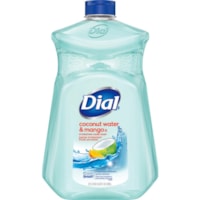 Dial Liquid Soap Refill - Coconut Water & Mango Scent - 1.59 quart (1500 mL) - Hand, Professional - Moisturizing - Antibacterial - Paraben-free, Phthalate-free, Silicone-free, Scented - 1 Each