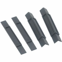 Victor Plastic Supports - 0.5" Width x 0.5" Depth x 4.5" Height - Stackable - Plastic - Black