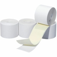 Mcdermid Paper Converters Carbonless Paper - 2 1/4" x 100 ft - 12 / Box - Carbonless, 2-ply, Printable - White/Canary