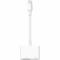 Apple Lightning Digital AV Adapter - 1 x Lightning - Male - 1 x USB Type C -Female, 1 x HDMI Digital Audio/Video - Female - 1920 x 1080 Supported - White