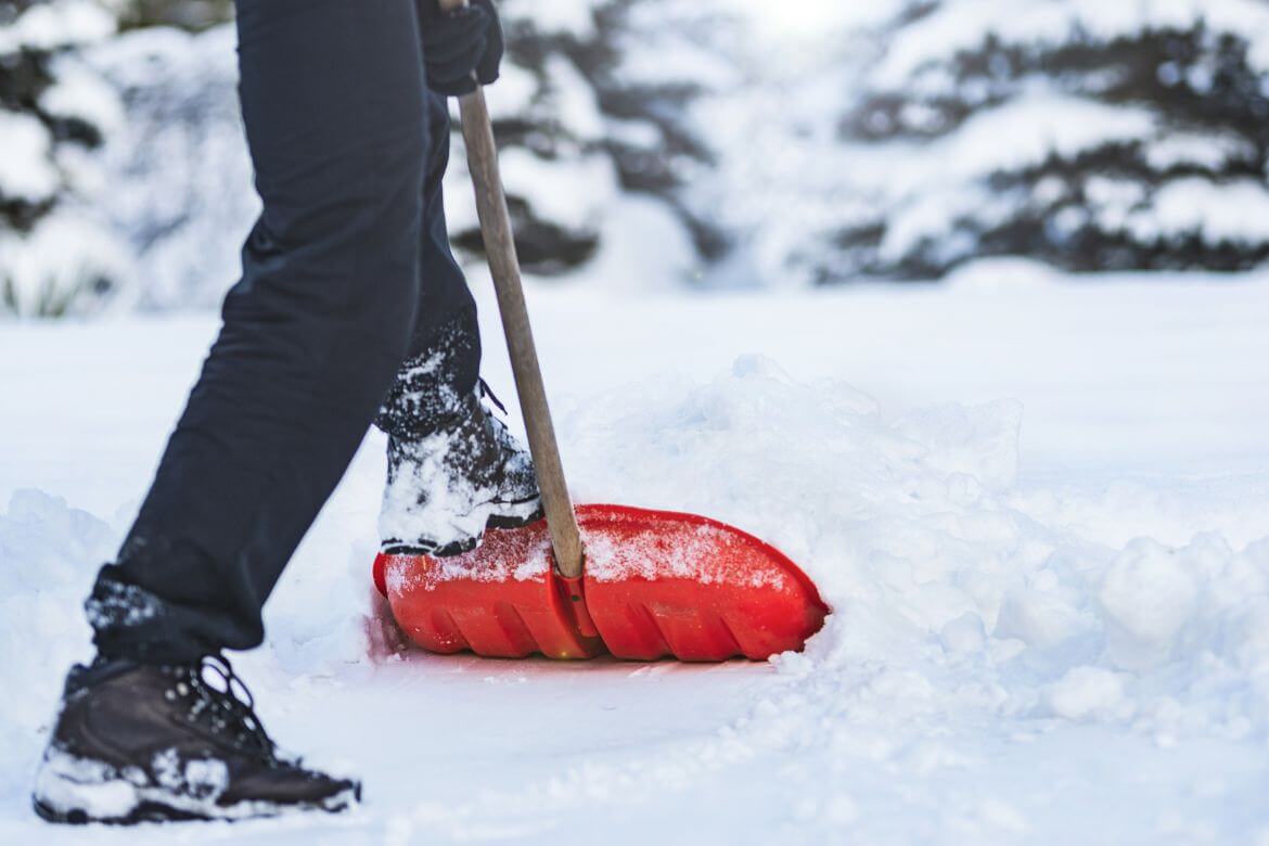 shovelling snow