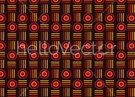 Aboriginal vector seamless pattern background. 