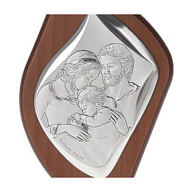 Bassrelief Silber Heilige Familie mit Kind