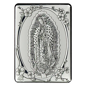 Flachrelief aus Bilaminat mit Madonna von Guadalupe, 10 x 7 cm