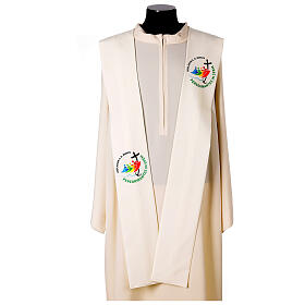 Ivory stole with official Jubilee 2025 logo, Multilingual