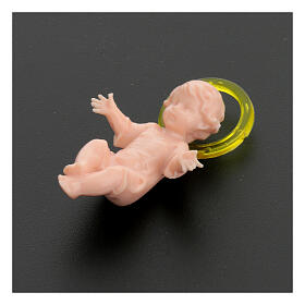 Baby Jesus 5 cm in plastic with aureola