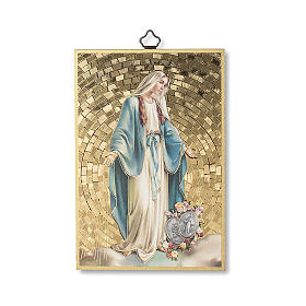 Miraculous medal prayer woodcut ITALIAN