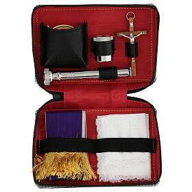 Viaticum and Eucharistic set leather case