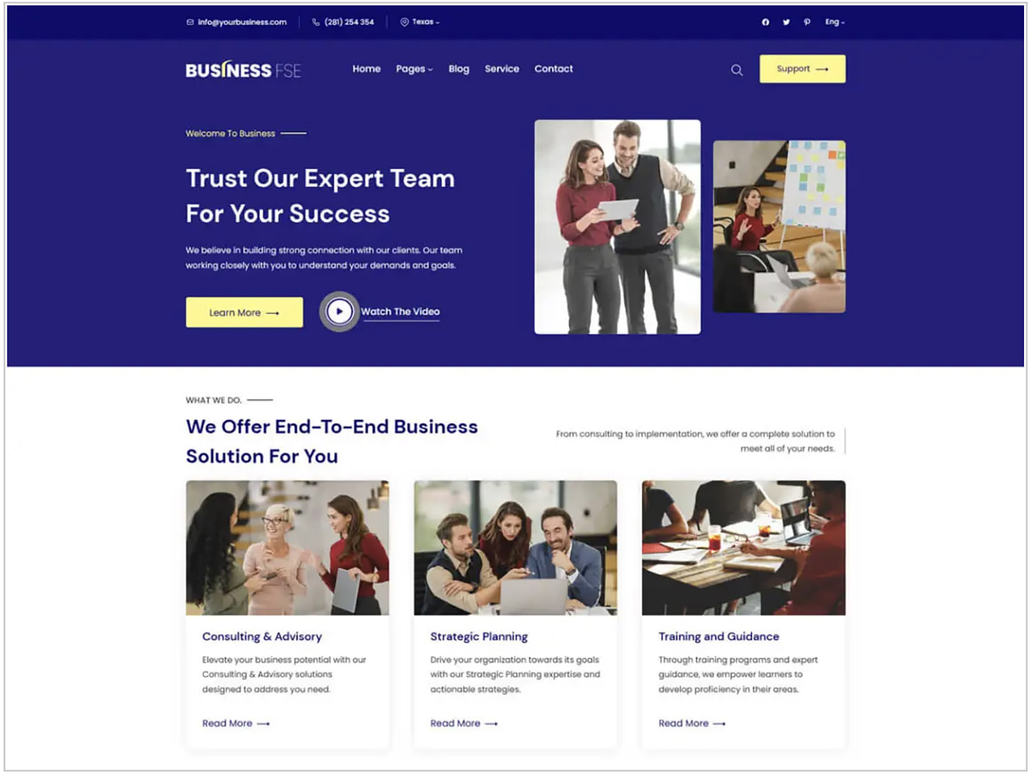 Business FSE WordPress Theme