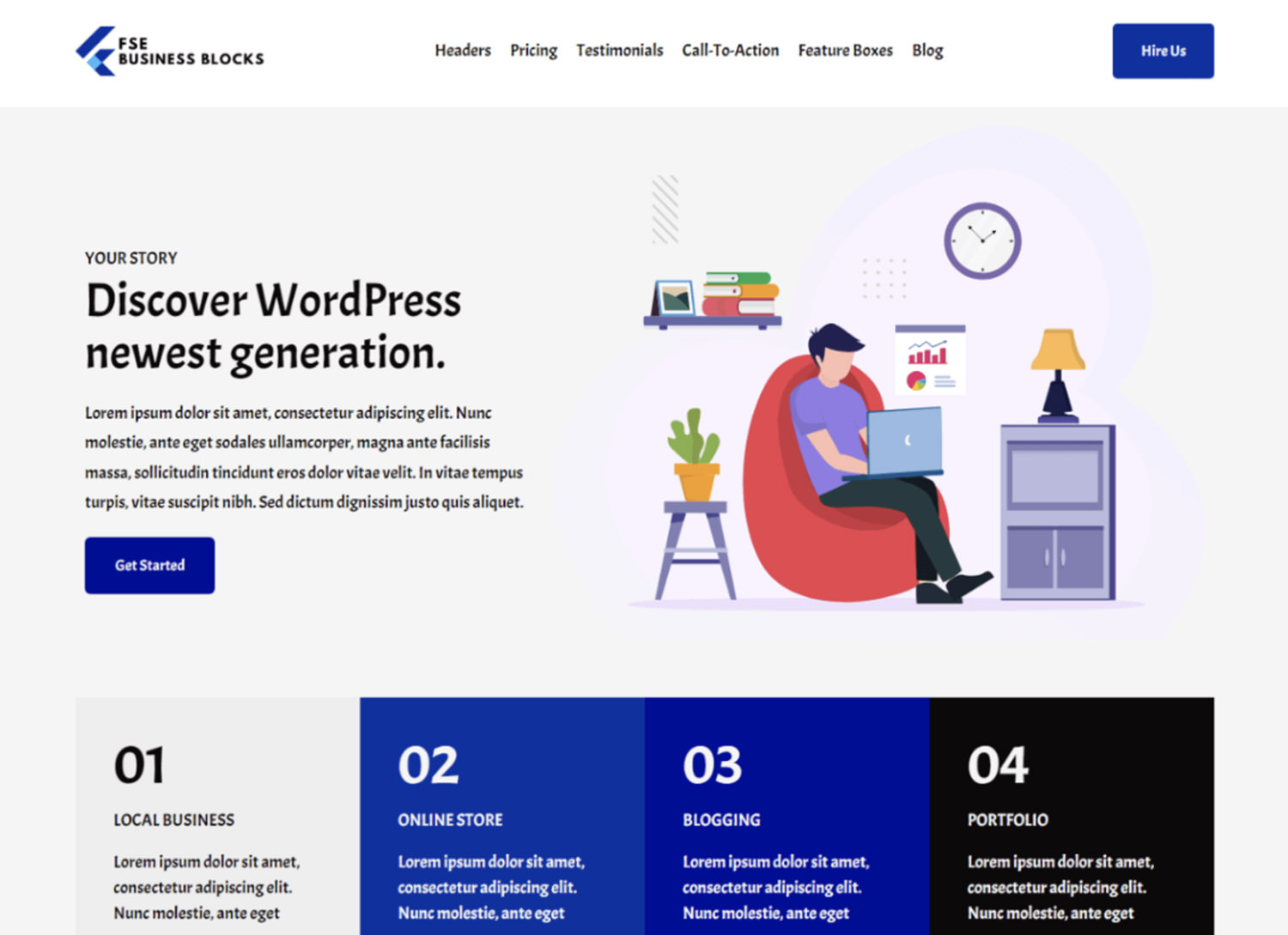 FSE Business Blocks WordPress Theme