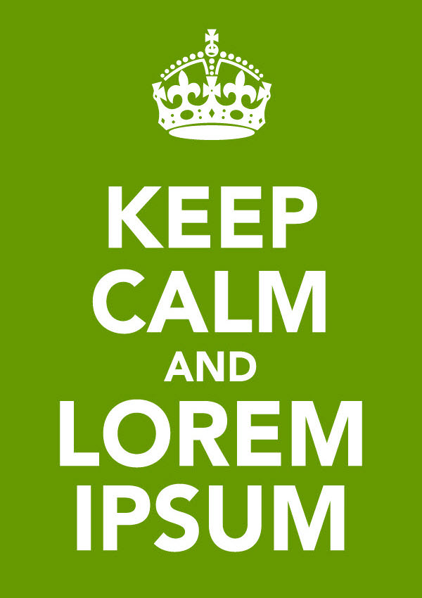 keep calm and lorem ipsum