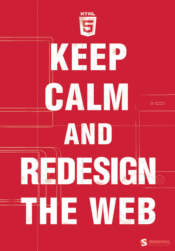 keep calm and redesign the web