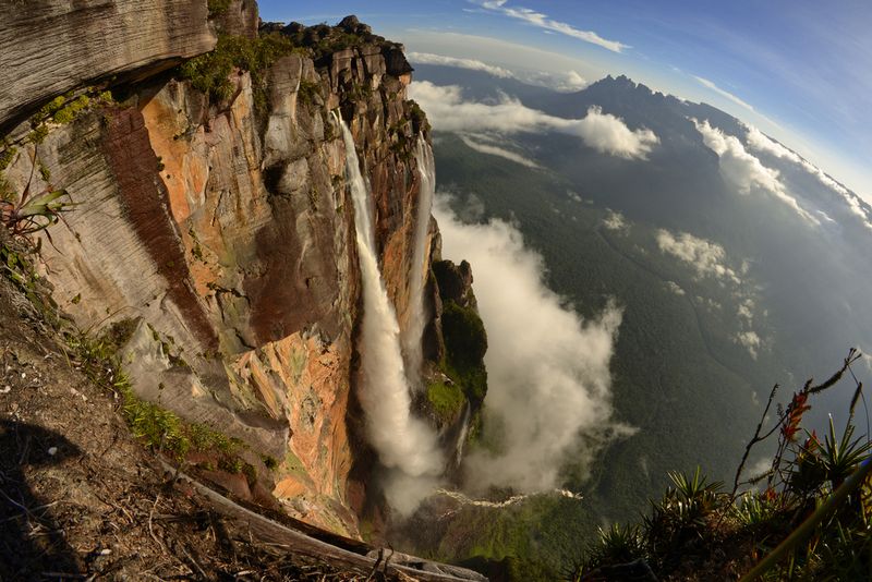 Angel falls in Canaima National Park, Venezuela