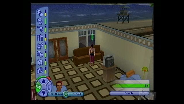 The Sims 2 Xbox Gameplay - Lifting Weights