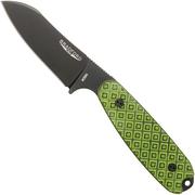 Bradford Guardian 3.5 Sheepsfoot 35SF-010B-M390 DLC Toxic Green and Black Textured G10, coltello fisso