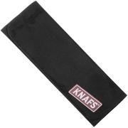 KNAFS Polishing Cloth KNAFS-00539 Black Suede Red Logo, panno per pulire