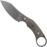 LionSteel H1 Skinner CVG Green Canvas Micarta coltello fisso, Tommaso Rumici design