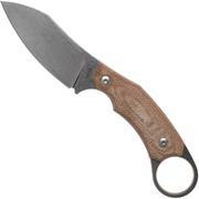 LionSteel H1 Skinner CVN Natural Canvas Micarta coltello fisso, Tommaso Rumici design