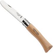 Opinel No. 07 My First Opinel 002400 Beech Wood, children's pocket knife with belt sheath