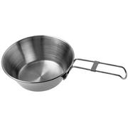  Pathfinder Stainless Steel Camp Bowl, diameter 12 cm, pentolino con manico