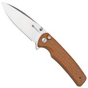 SENCUT Sachse S21007-3 Brown Micarta zakmes