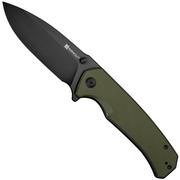 SENCUT Skarnax S24025-2 Black 9Cr18MoV, OD Green G10, zakmes