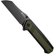 Sencut Draxor S24035-2 Black 9Cr18MoV, Green Black G10, zakmes