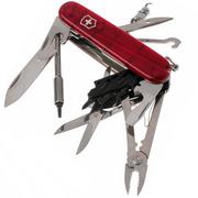 Victorinox CyberTool with 34 functions, transparent red