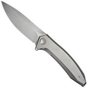 WE Knife Acuminal WE23070-2 Satin Vanax, Bead Blasted Titanium, pocket knife