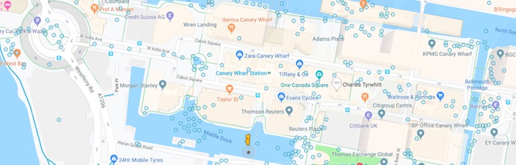 Canary Wharf Shopping Map Why Isn't Canary Wharf On Google Street View? | Londonist